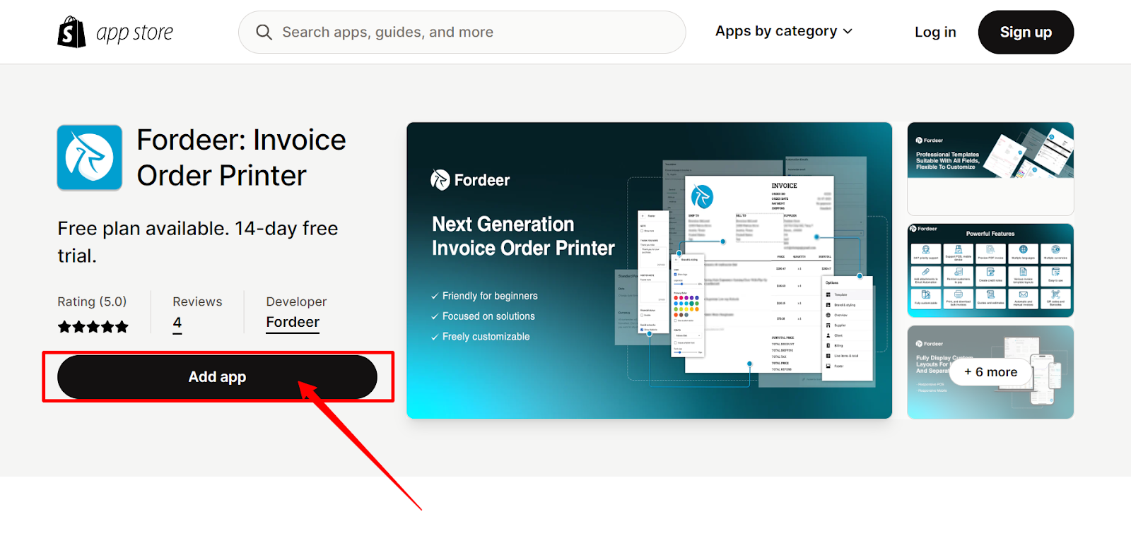 Shopify Invoice App - 1