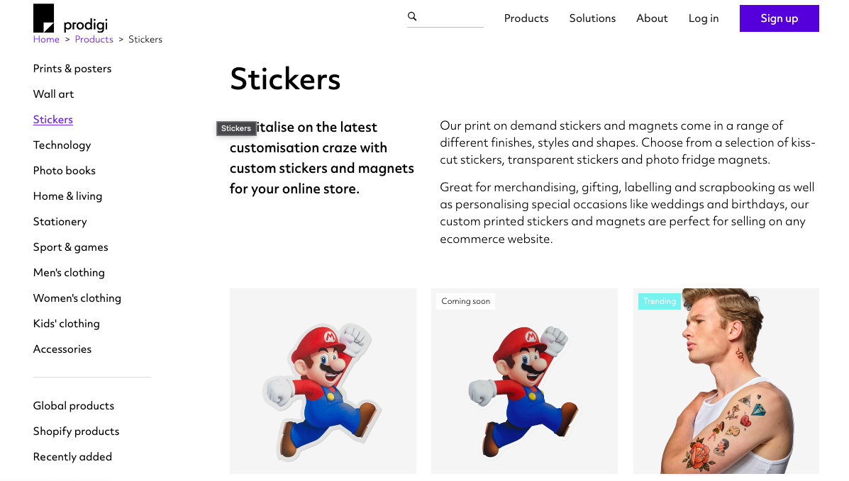 Print on Demand Stickers
